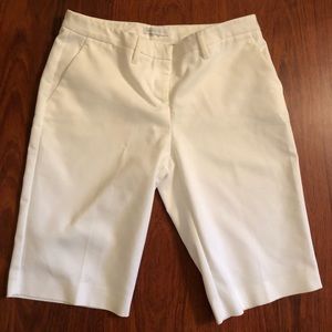 New York and Company White Bermuda Shorts